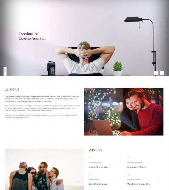 中小型互联网开发公司网站html模板 - 源空间