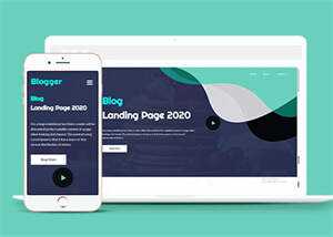 美食自媒体博客类网页模板源码 - 源空间