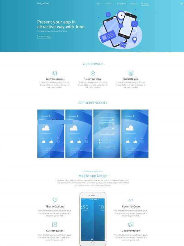 APP应用程序开发公司网站html模板 - 源空间