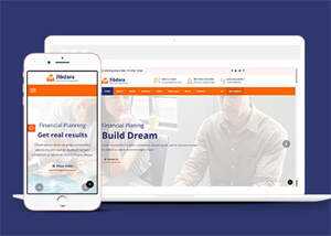 宽屏商业咨询类公司网站模板 - 源空间