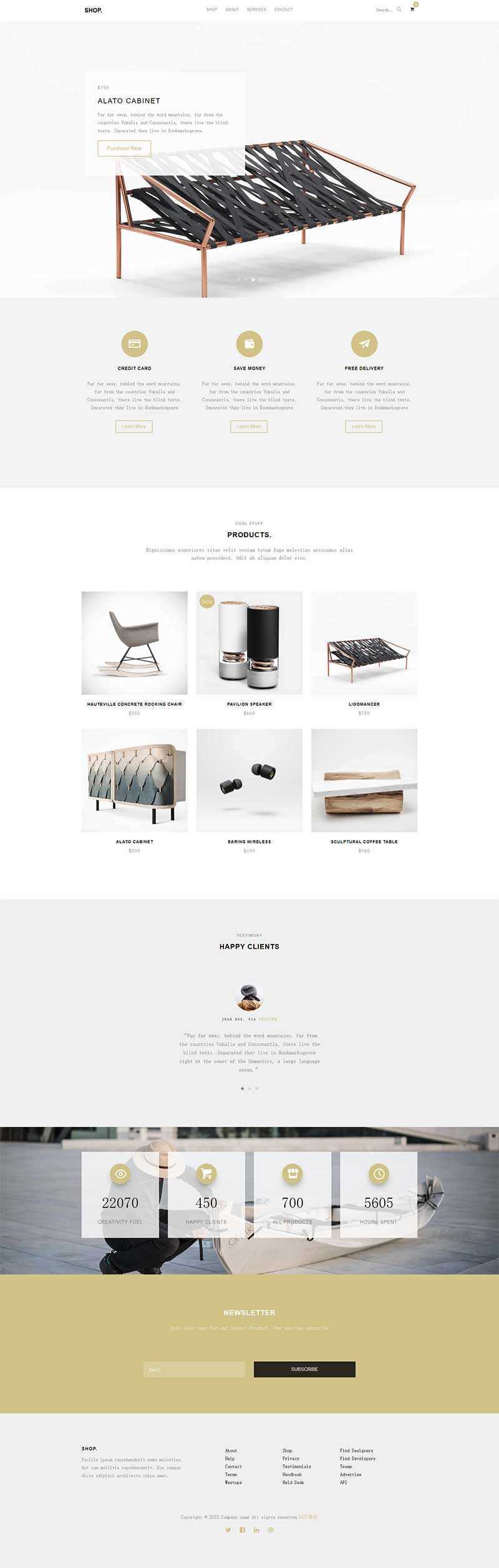 创意产品宣传购买HTML5网站模板 - 源空间