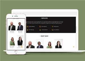 商业贸易服务展示HTML网页模板下载 - 源空间