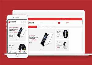 电子数码商店网站HTML5模板下载 - 源空间