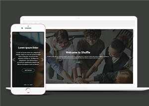 商务企业网站响应式HTML网页模板 - 源空间