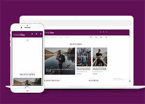 简洁新闻资讯播报网站模板源码 - 源空间