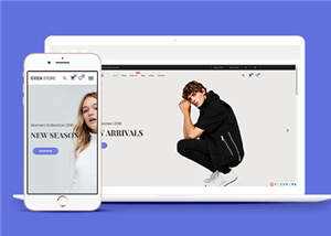 简约时尚服装商城响应式网页模板下载 - 源空间