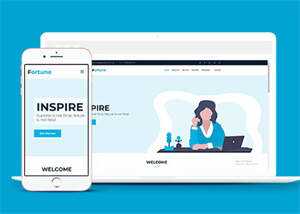 白色软件企业HTML5网站模板下载 - 源空间