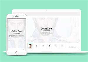 js切换个人简历主页类网站模板 - 源空间