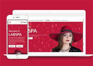 简洁女性护肤品牌企业网站模板 - 源空间