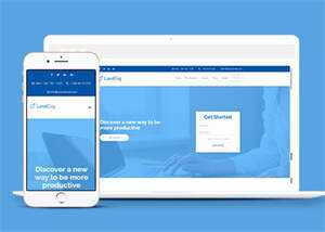 浅蓝色VIP软件单页面模板下载 - 源空间