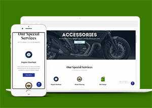 汽车零件生产公司网站模板下载 - 源空间