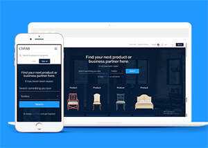 宽屏北欧风格家具商城网站模板 - 源空间