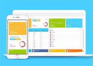 蓝色后台数据管理网站模板下载 - 源空间