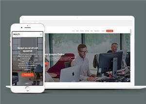 公关服务项目响应式网页模板下载 - 源空间