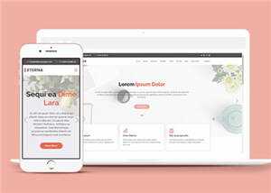 简约营销业务展示响应式网页模板 - 源空间