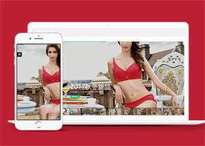 宽屏内衣服饰服装类网站前端模板 - 源空间