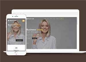 商业信贷行业响应式通用网站模板下载 - 源空间
