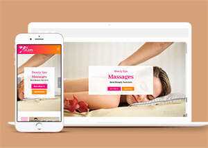 简洁女性Spa美容沙龙官网模板下载 - 源空间