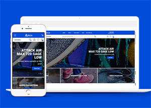 宽屏时尚运动鞋购物类网站模板 - 源空间