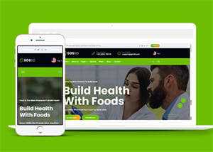 绿色有机食品农产品网站模板下载 - 源空间