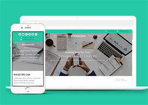 蓝色美元外汇金融网站模板源码 - 源空间