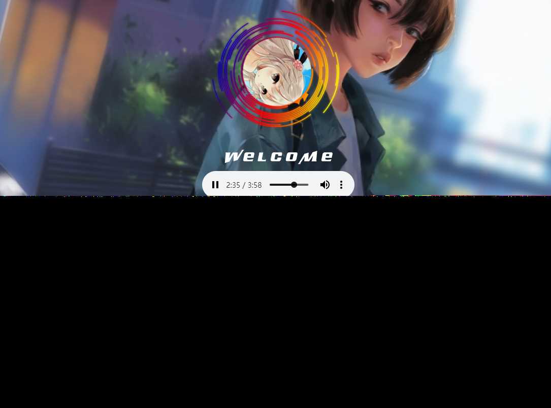 非常漂亮的一款html引导页导航网站旋转头像变幻背景单页源码 - 源空间