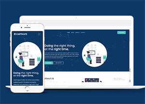 简洁公司项目投资类网站模板下载 - 源空间