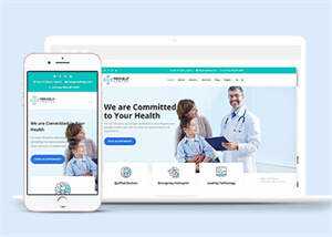 宽屏医院医生介绍类网站模板下载 - 源空间