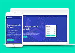 宽屏域名服务代理商HTML5模板下载 - 源空间