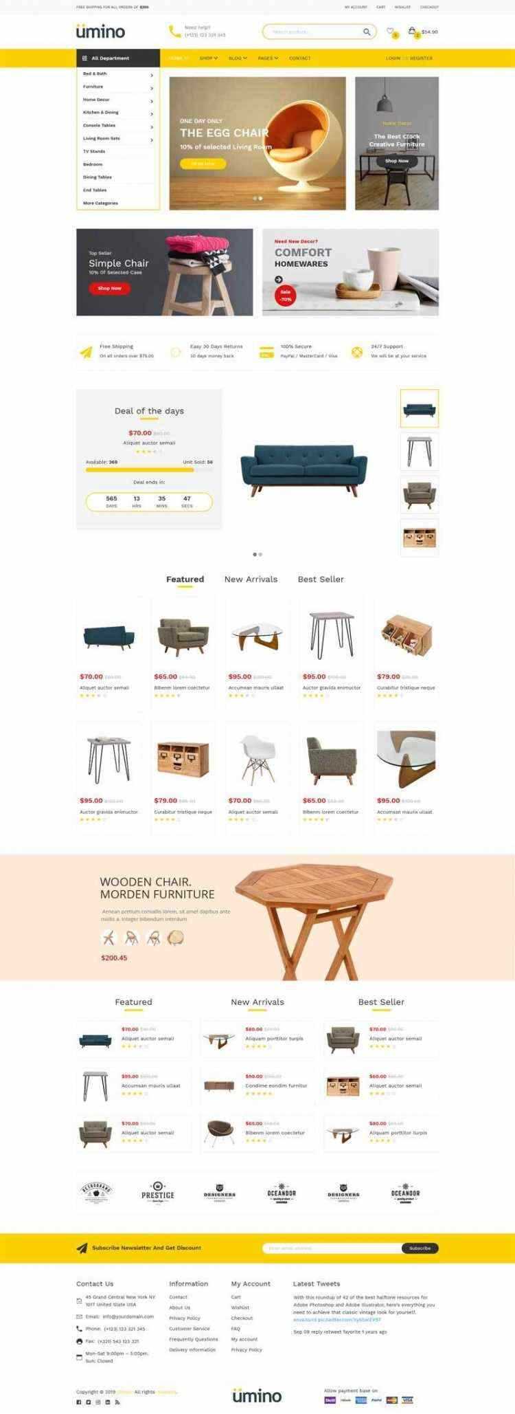 Bootstrap4响应式室内家具家居用品电商销售商城 - 源空间