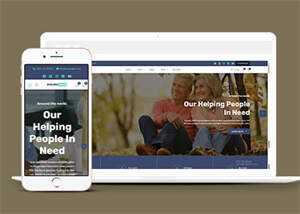 老年人养老保险HTML5网页模板下载 - 源空间