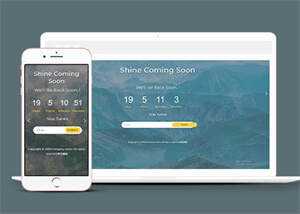 背景图倒计时网站模板源码下载 - 源空间