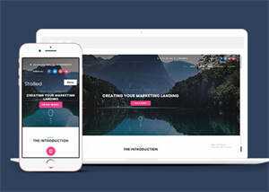 简洁响应式营销平台网站模板 - 源空间