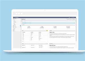 蓝色公司Bootstrap后台源码模板下载 - 源空间