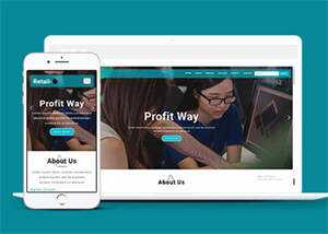 简洁企业人才培训网站模板源码 - 源空间