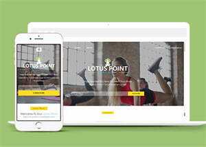 性感女性塑身锻炼类HTML5模板 - 源空间