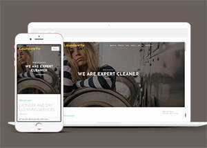 简洁服装洗涤清洗公司网站模板 - 源空间