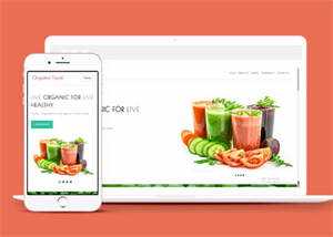 宽屏鲜榨果汁加盟店网站模板下载 - 源空间