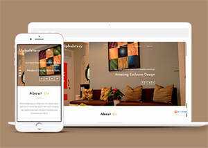 宽屏室内设计视差网站模板下载 - 源空间