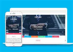 宽屏多彩时尚商务网站模板下载 - 源空间