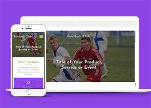 绿色足球竞技俱乐部网站模板 - 源空间