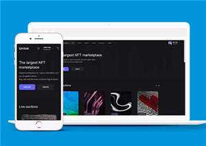 宽屏数字市场交易平台网站模板下载 - 源空间