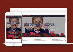 宽屏图书教育HTML网站模板源码 - 源空间