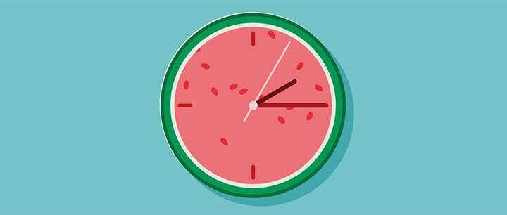 css3可爱卡通西瓜时钟动画特效 - 源空间