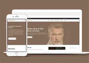 明星御用发型师网站模板下载 - 源空间