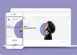 白色简洁设计师网站模板下载 - 源空间