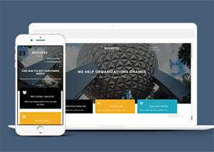 侧边隐藏菜单设计网站模板下载 - 源空间