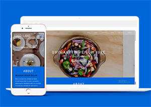 大气美食制作类网站模板下载 - 源空间