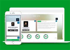 个人站信息触屏版UI套件下载 - 源空间