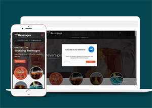 响应式鸡尾酒公司网站模板 - 源空间
